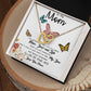 To My Mom Necklace, I'll Be By Your Side, To My Mom Gift Necklace Mother's Day Interlocking Hearts Necklace