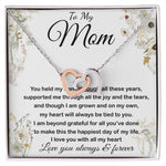 Mom Necklace - To My Mom - Love You Always And Forever - Mother's Day Gift Mother's Day Interlocking Hearts Necklace