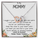 Mommy Necklace, To My Mommy Necklace, Gift For Mom To Be Necklace, Gift For First Time Mom, Expecting Mother Necklace, New Mom Necklace Gift Mother's Day Interlocking Hearts Necklace