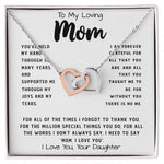 To My Loving Mom Necklace Gift I Need To Say Mom I Love You Gift For Her Mother's Day Necklace Mother's Day Interlocking Hearts Necklace