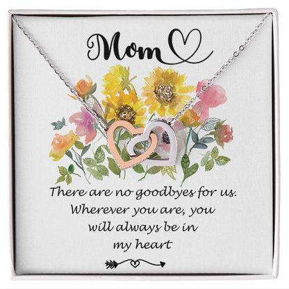 Mother Necklace - You Will Always Be In My Heart - Mother's Day Necklace Mother's Day Interlocking Hearts Necklace