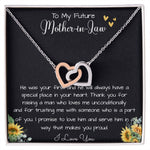 To My Future Mother In Law, Wedding For Her Mother's Gift Necklace Mother's Day Interlocking Hearts Necklace