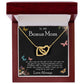 To My Bonus Mom Necklace Love Always Greatest Mother's Day Gift Necklace Mother's Day Interlocking Hearts Necklace