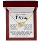 To My Loving Mom Gift for Mother Necklace Sentimental Mothers Day Thoughtful Present From Son Mother's Day Interlocking Hearts Necklace