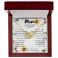 To My Mom Neckalce - Thank You For Sacrifices You Make Every Day Mother's Day Gift Mother's Day Interlocking Hearts Necklace