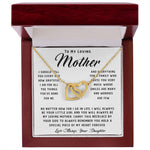 To My Loving Mother Necklace Where Are Smiles Are Many And Worries Are Few Gift For Her Mother's Day Necklace Mother's Day Interlocking Hearts Necklace