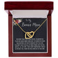 To My Bonus Mom Necklace, Thank You For Everything Mother's Day Gift For Mom Mother's Day Interlocking Hearts Necklace