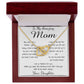 Mom Necklace - To My Amazing Mom Gorgeous Necklace for Mom from Daughter Mother's Day Gift Mother's Day Interlocking Hearts Necklace