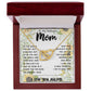 To My Mom - You Are The World Mother's Day Necklace Mother's Day Interlocking Hearts Necklace