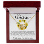 Mom Necklace, To My Mother Necklace Gift For Mom, Mother's Day Necklace From Daughter Son Mother's Day Interlocking Hearts Necklace
