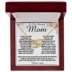 To my Amazing Mom Gift From Son Mother's Day Necklace Mother's Day Interlocking Hearts Necklace