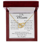 Mom Necklace - To Mom Necklace, Gorgeous Necklace for Mom from Daughter Mother's Day Gift Mother's Day Interlocking Hearts Necklace