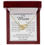 Mom Necklace - To Mom Necklace, Gorgeous Necklace for Mom from Daughter Mother's Day Gift Mother's Day Interlocking Hearts Necklace