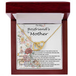 Mother-In-Law Necklace, To My Boyfriend's Mom Gift, Future Mother-In-Law Necklace Mother's Day Interlocking Hearts Necklace