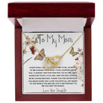 Mom Necklace Gift, You Are The World Necklace, Mother's Day Gift, Mother Daughter Neckalce Mother's Day Interlocking Hearts Necklace