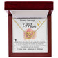 Mom Necklace Gift, To My Loving Mom Necklace, You Held Me When Times were Tough, You are My Rock Mother's Day Interlocking Hearts Necklace