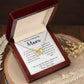 Mom Necklace - Gift For Mom From Son - You Have Been My Biggest Champion Mother's Day Gift Mother's Day Interlocking Hearts Necklace