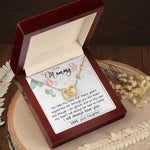 Mom Necklace, To My Mom Necklace Card – Alluring Beauty Necklace – Jewelry For Mom Gifts Mother's Day Interlocking Hearts Necklace