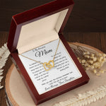 Mom Necklace - Gift for Mom from Daughter, Mother's Day Gift Mother's Day Interlocking Hearts Necklace