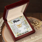To My Mom - You Are The World Mother's Day Necklace Mother's Day Interlocking Hearts Necklace