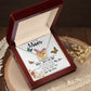 To My Mom Necklace, I'll Be By Your Side, To My Mom Gift Necklace Mother's Day Interlocking Hearts Necklace