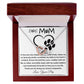 Mom Necklace - To My Dog Mom - Love You Always And Forever - Mother's Day Gift Mother's Day Interlocking Hearts Necklace