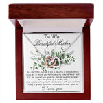Mom Necklace, Son To My Mother Necklace On Wedding Day Gift For Mom, Mother Of The Groom Gift From Groom Mother's Day Interlocking Hearts Necklace