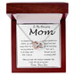 Mom Necklace - To Mom Necklace, Gift for Mom from Son Mother's Day Interlocking Hearts Necklace