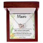 To My Amazing Mom Necklace From Son Little Boy You Taught Me Right Mom Birthday Gift For Her Mother's Day Necklace (1) Mother's Day Interlocking Hearts Necklace