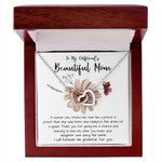 Mom Necklace Gift, To My Girlfriend's Mom Necklace, Gift For Girlfriend's Mom, Mother Of The Bride Mother's Day Interlocking Hearts Necklace