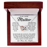 To My Loving Mother Necklace Where Are Smiles Are Many And Worries Are Few Gift For Her Mother's Day Necklace Mother's Day Interlocking Hearts Necklace
