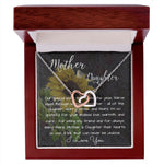 Mom Necklace Gift, Mothers's Day Necklace - Special Bond Mother's Day Interlocking Hearts Necklace