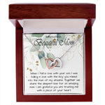 Boyfriend’s Mom Necklace, Gift For Boyfriend’s Mom, To My Boyfriends Mom Necklace Mother's Day Interlocking Hearts Necklace
