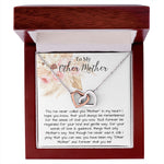 Bonus Mom Necklace, To My Other Mother Necklace, Gift For Second Mom, Mother-In-Law, Bonus Mom Mother's Day Interlocking Hearts Necklace