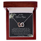 Bonus Mom Necklace, Gift To My Other Mother Necklace, Gift For Bonus Mom Second Mom Mother's Day Interlocking Hearts Necklace