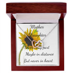 Mother Necklace - Mother Gift - Never Truly Part Mother's Day Necklace Mother's Day Interlocking Hearts Necklace