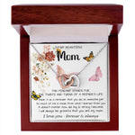 Mom Necklace Gift - To My Mom - Twists & Turns Gift Set Mom Necklace Mother's Day Interlocking Hearts Necklace