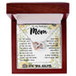 To My Mom - You Are The World Mother's Day Necklace Mother's Day Interlocking Hearts Necklace