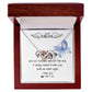 Mom Necklace - I'll Miss You Untill We Meet Again - Mother's Day Gift Mother's Day Interlocking Hearts Necklace