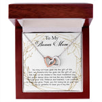 Stepmom Necklace, Bonus Mom Necklace, Step Mother Gift From Bride, Mother's Day Gift For Step Mom Necklace Mother's Day Interlocking Hearts Necklace