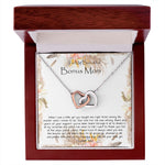 Bonus Mom Necklace, To My Beautiful Bonus Mom On My Wedding Day Necklace, Gift For Stepmother Of The Groom Gift Mother's Day Interlocking Hearts Necklace