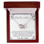 Mom Necklace, Stepmom Necklace, Bonus Mom Necklace, Mother's Day Gift For Step Mom Necklace Mother's Day Interlocking Hearts Necklace