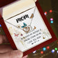 Mom Necklace Gift -Love You Always And Forever - Mother's Day Gift Mother's Day Interlocking Hearts Necklace