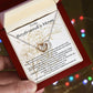 Mom Necklace, Mother-In-Law Necklace, To My Boyfriend's Mom Necklace, Gift For Boyfriend's Mom Mother's Day Necklace Mother's Day Interlocking Hearts Necklace