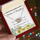 Mother Necklace - No Matter What - I Will Always Love You Mom Necklace Mother's Day Interlocking Hearts Necklace