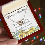 Mother Necklace - No Matter What - I Will Always Love You Mom Necklace Mother's Day Interlocking Hearts Necklace