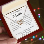 Mom Necklace - Gift For Mom From Son - You Have Been My Biggest Champion Mother's Day Gift Mother's Day Interlocking Hearts Necklace