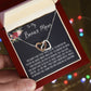 To My Bonus Mom Necklace, Thank You For Everything Mother's Day Gift For Mom Mother's Day Interlocking Hearts Necklace