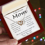 Mom Necklace - To Mom Necklace, Gift for Mom from Son Mother's Day Interlocking Hearts Necklace