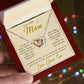 To My Loving Mom Necklace You Are Important To Me Gift For Her Mother's Day Mother's Day Necklace Mother's Day Interlocking Hearts Necklace